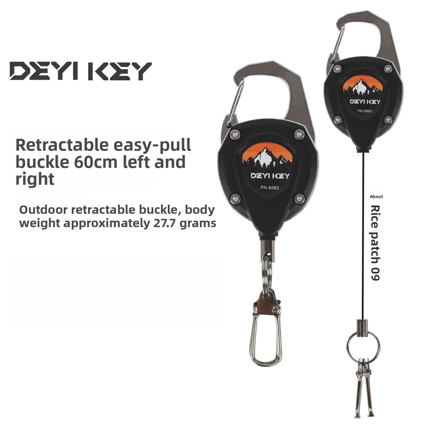 พวงกุญแจแบบยืดหดได้ สายคล้องกั - Fly Reel บทวิจารณ์และราคา